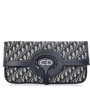 CHRISTIAN DIOR Oblique Fold Over Clutch